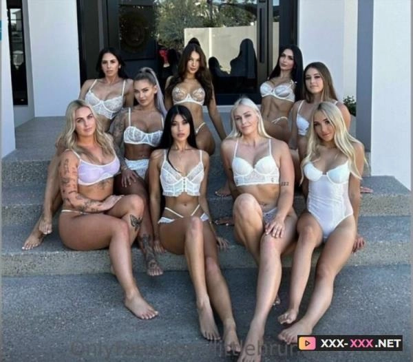 Bridget Jean, PiaPowa, GraceWearsLace, Minki Minna, Caryn Beaumont, Hayley Davies, Skye Louise, KenzUnhinged - 8 Girl Orgy [SD] 484.3 MB