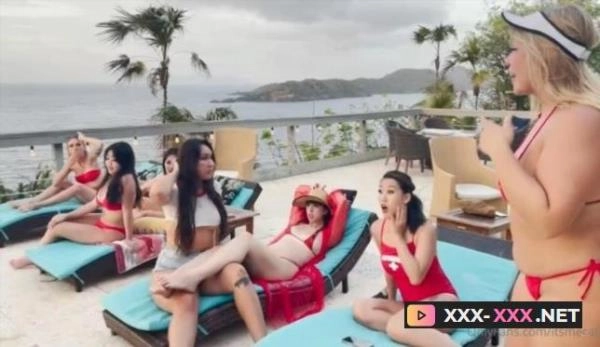 itsmecat, uwutofu, tomiebabydoll, xoprincessapril, halococo, rocketreyna, angelprovocateur - Lifeguard Orgy [FullHD 1080p] 1.13 GB